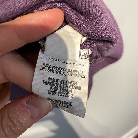 ๐๏ธ 4 for 20$ / Urban Behavior Ruffle Short Sleeve Tee / Purple / M - Picture 10 of 10